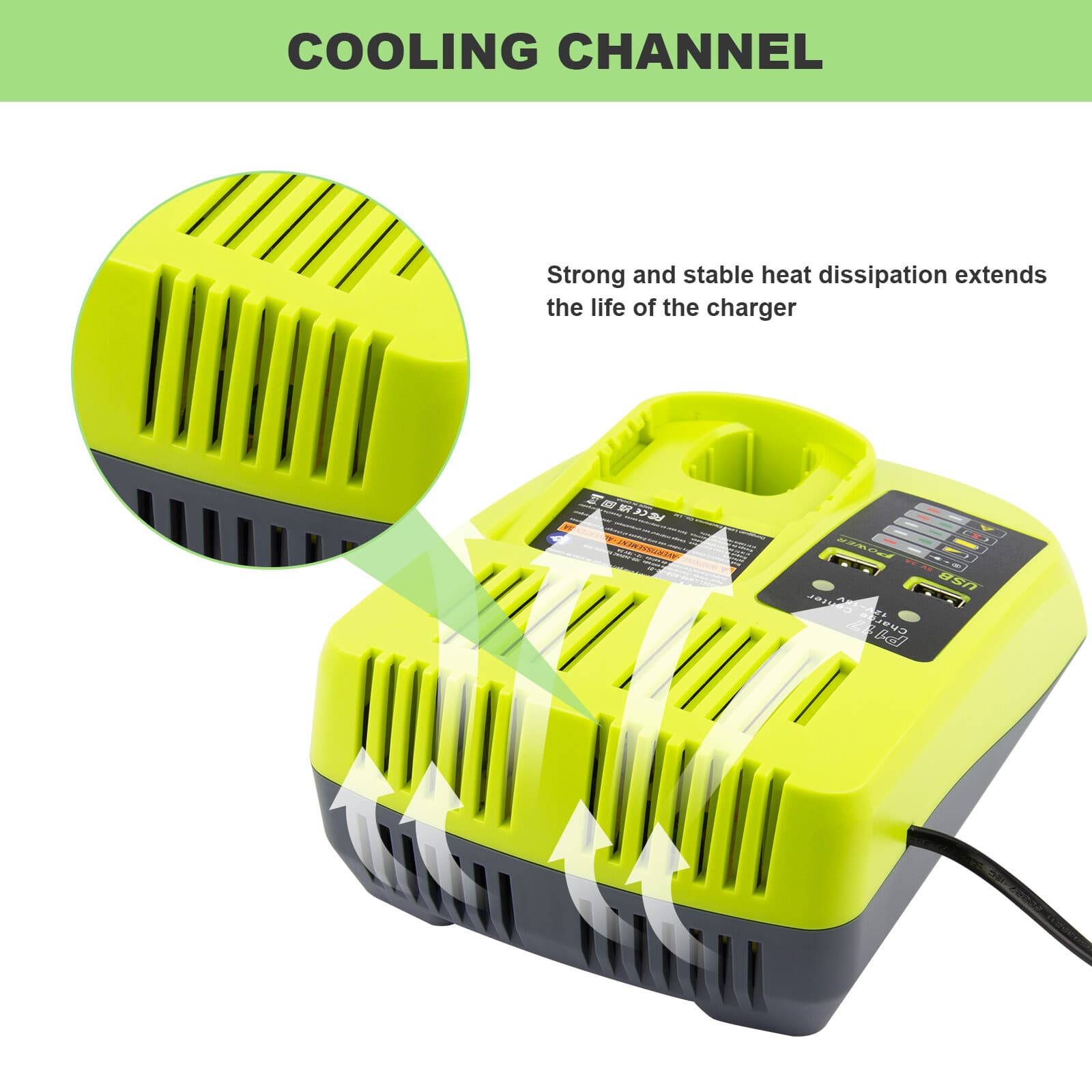 P117 Fast Charger For RYOBI For One+ Plus P108 18V High Capacity Lithium Battery 4