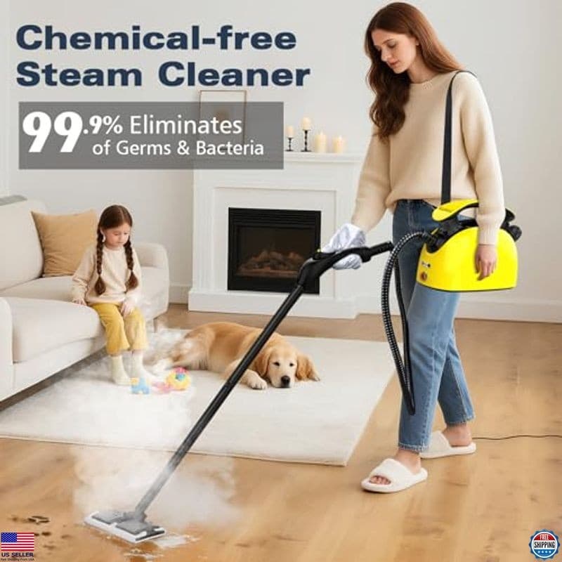 Powerful Steam Cleaner - 21 Accessories, 248°F Steam for Floors, Grout, Carpet 2