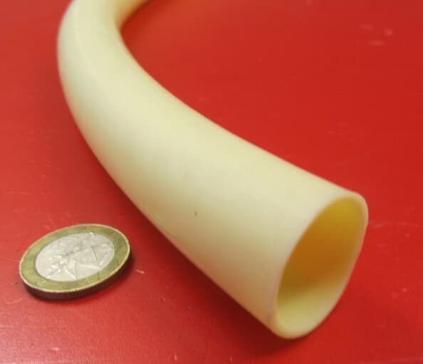 Latex Rubber Tubing Shore A35 Amber 1.00" OD x 7/8" ID x 1/16" Wall x 5' Length 6
