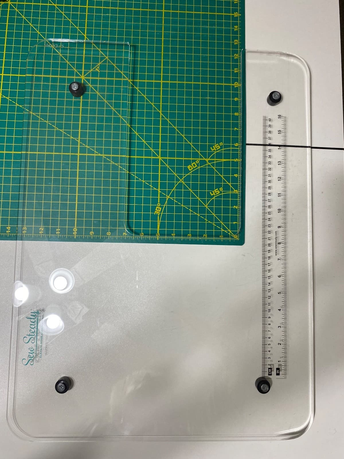 Sew Steady Extension Table with legs was used with Janome Memory Craft 6650