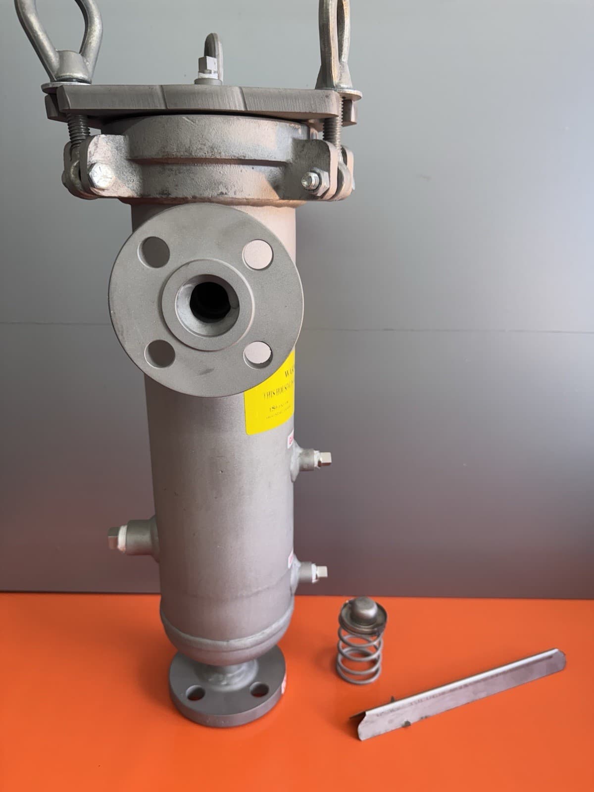 Filter Bag Housing 1”  4-1/2” Dia. X 15” Ht. Housing Trade Size 3” 150PSI SS316 3