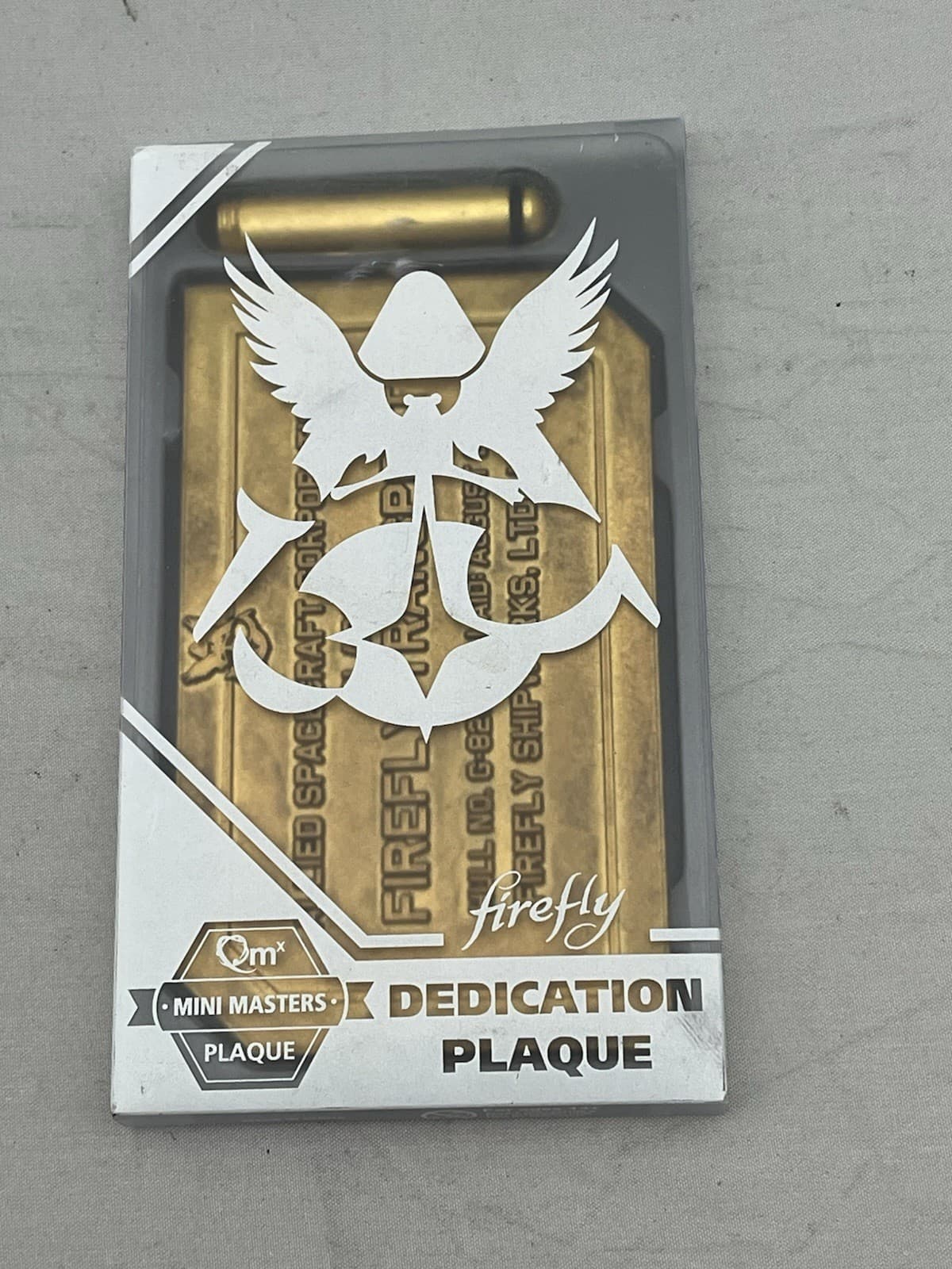 Firefly Transport Dedication Plaque QMx Mini Masters Metal Plaque 2016 See Pics 3