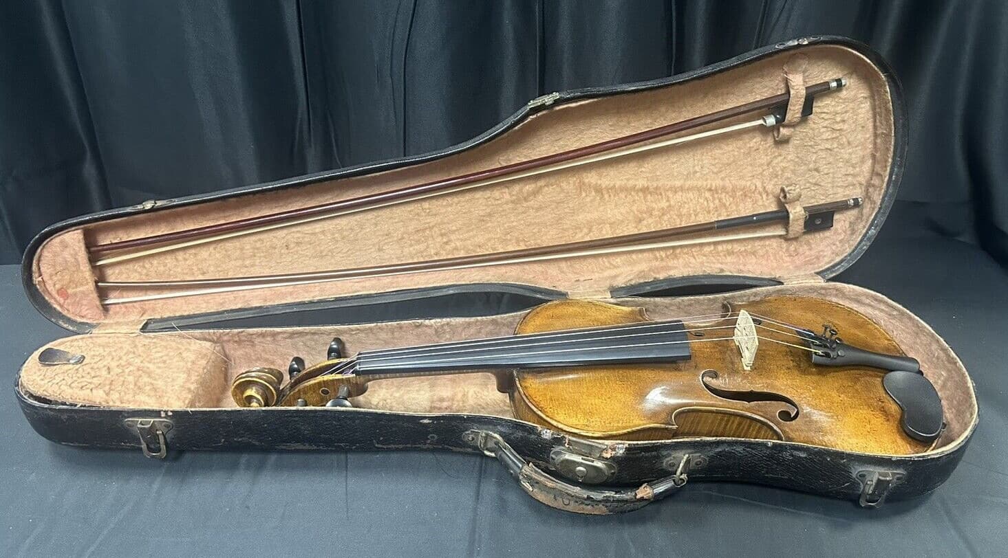 Antique German Antonio Stradivarius 4/4 Violin Copy -Fully Restored- Late 1800s 3