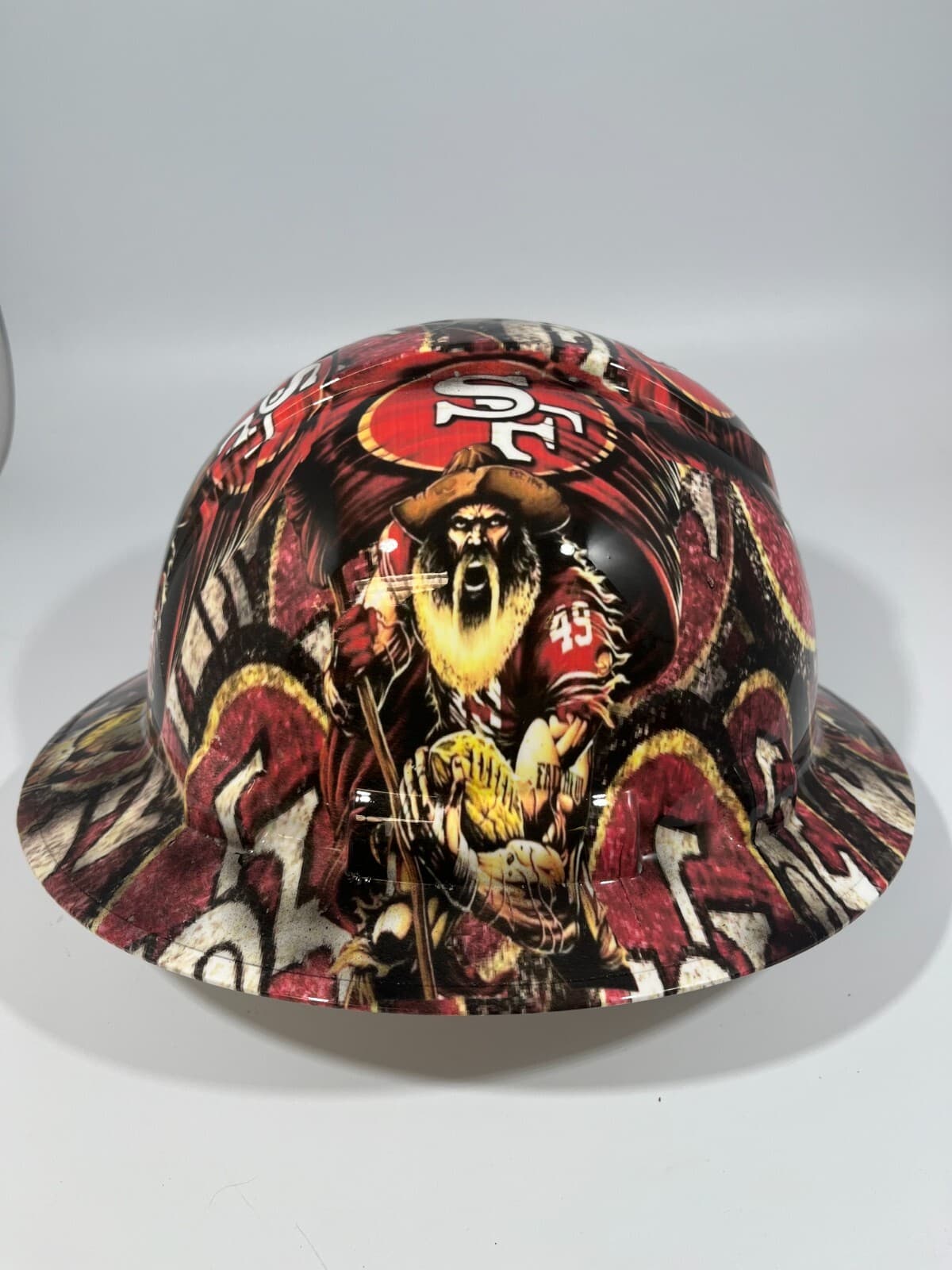 New Full Brim Hard Hat Custom Hydro Dipped SAN FRANCISCO 49ER'S 4
