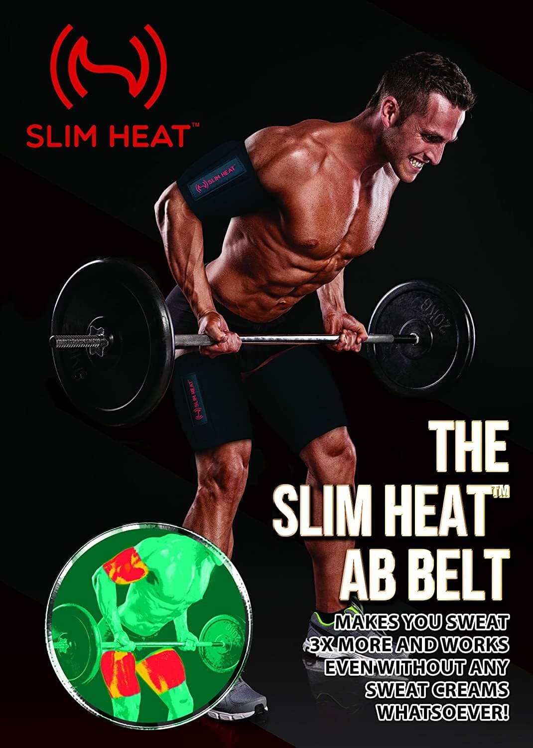 Slim Heat Arm Thigh Trimmers for Women & Men 4-Pc Wrap Set for Toned Arms & Legs 4