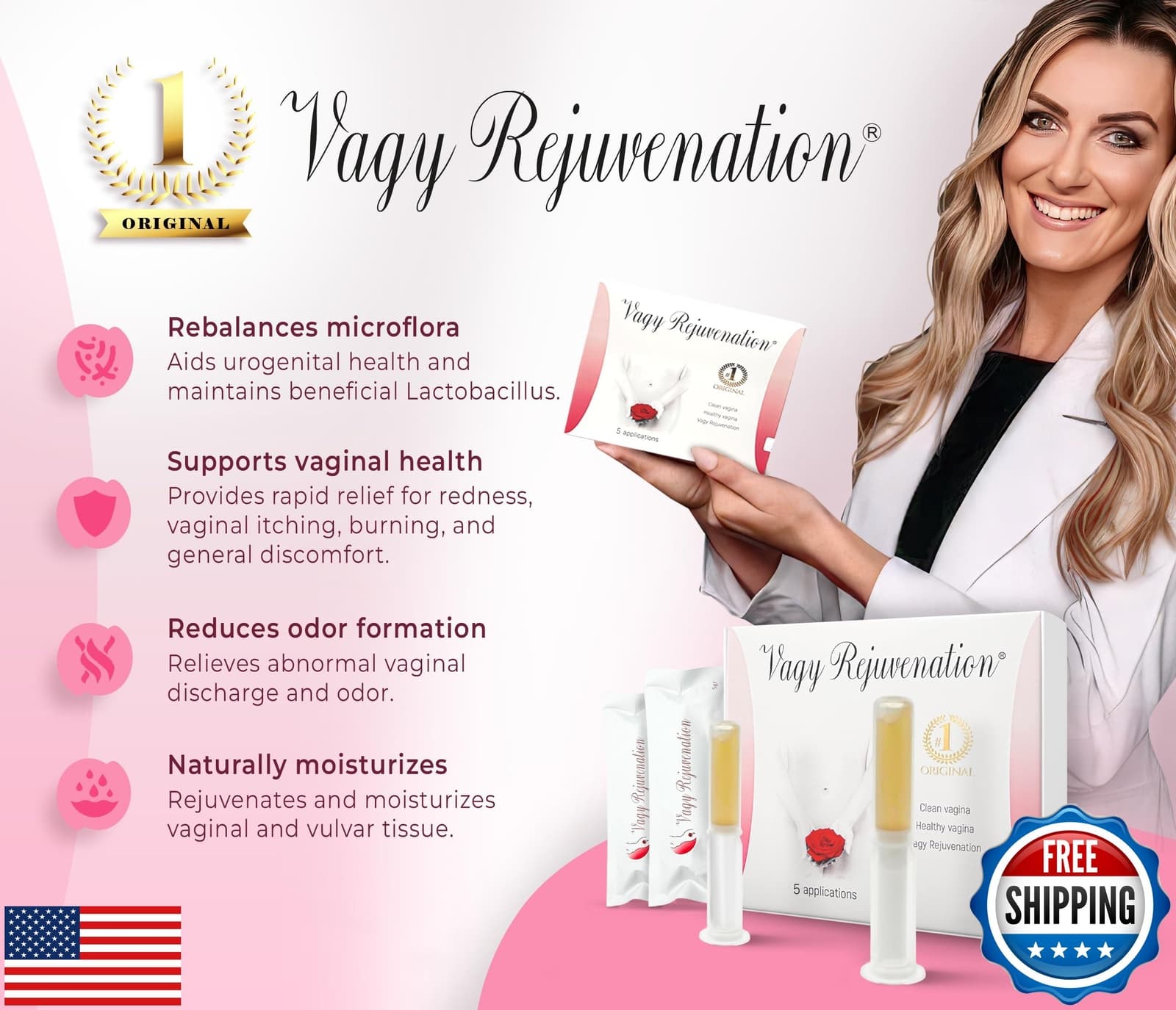Vagy Rejuvenation Herbal Gels - 5 Application Vaginal Treatment - Natural Moi 4
