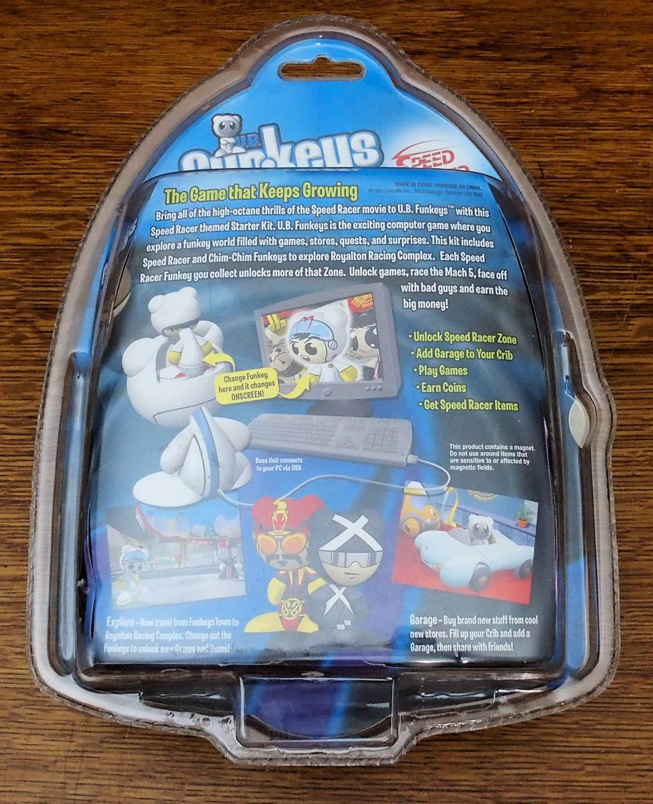 UB Funkeys Starter Kit Speed Racer With Chim Chim 2007 Mattel Radica NEW Sealed 2