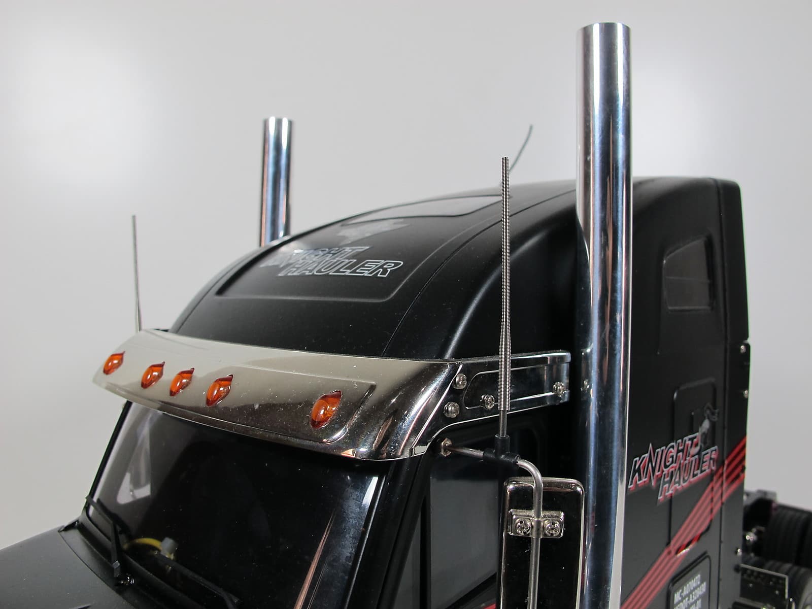 Tamiya R/C 1/14 Simulate L&R CB Antenna Mirror Mount King Grand Knight Hauler