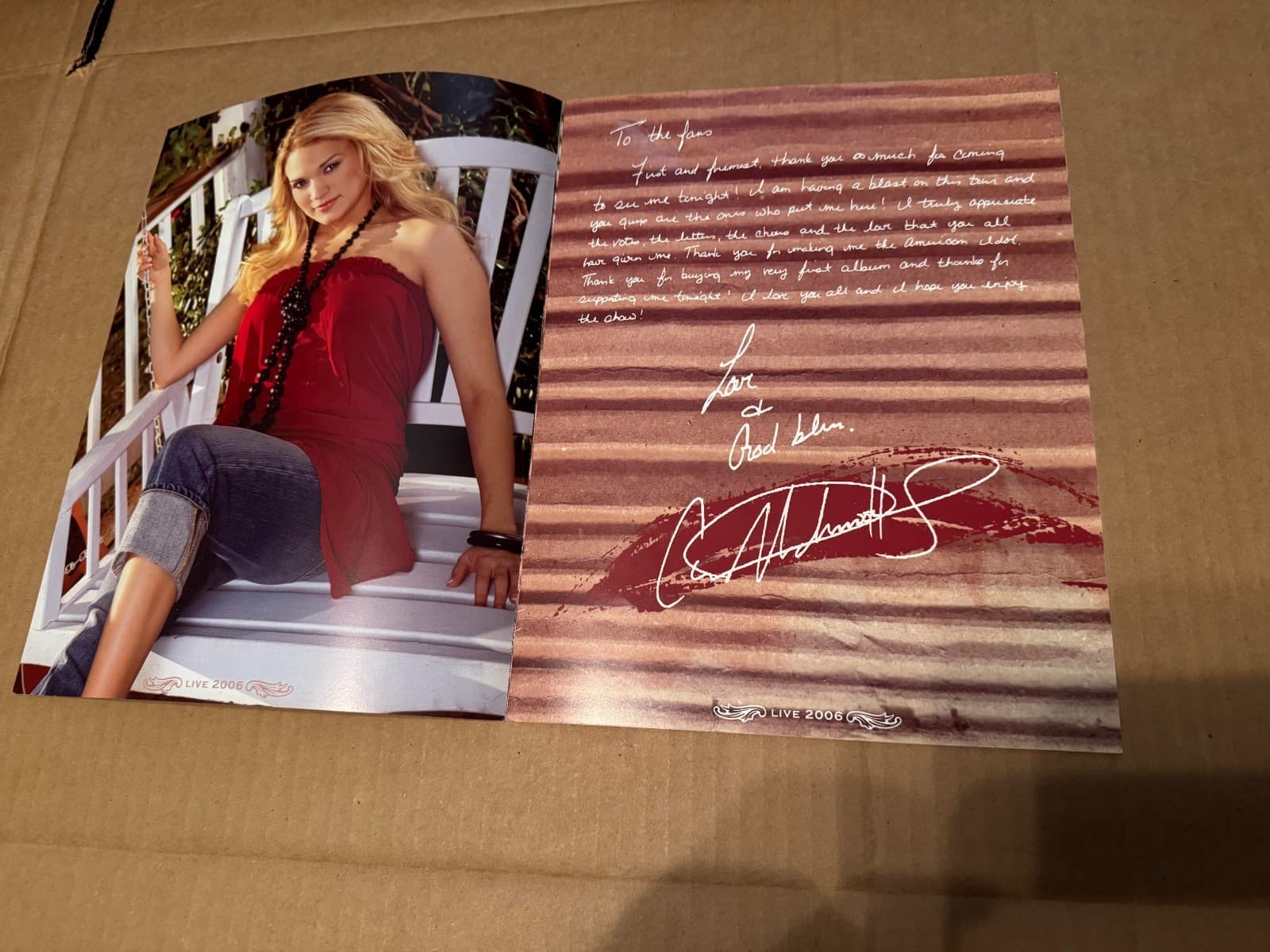 Carrie Underwood 2006 Some Hearts Tour Concert Program Book Guide Pictures 3