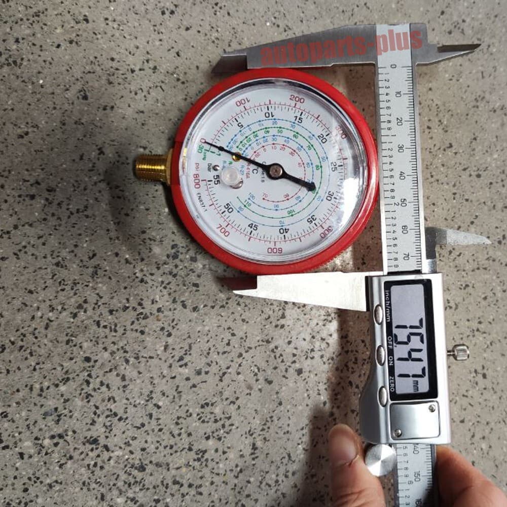 HVAC A/C Air Refrigeration High & Low Pressure Gauge Set for R410A R134A R22 2