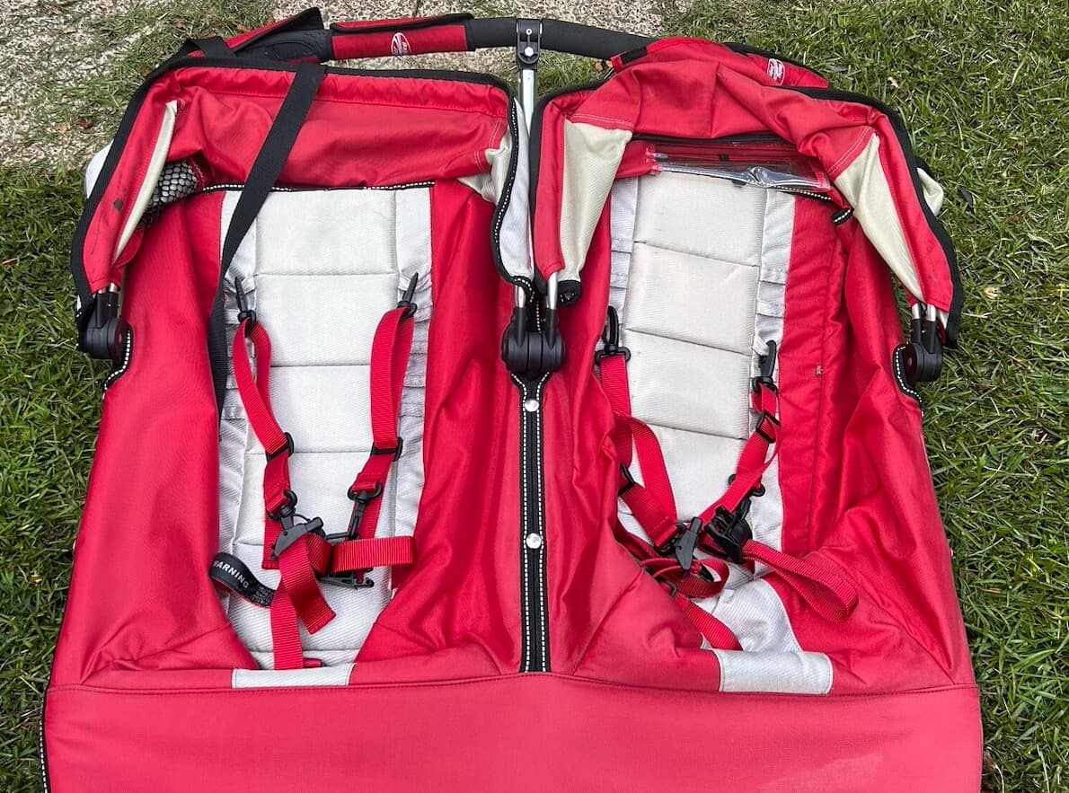 Baby Jogger Red Double Stroller SEAT  68723 Model PD-20 Red 3