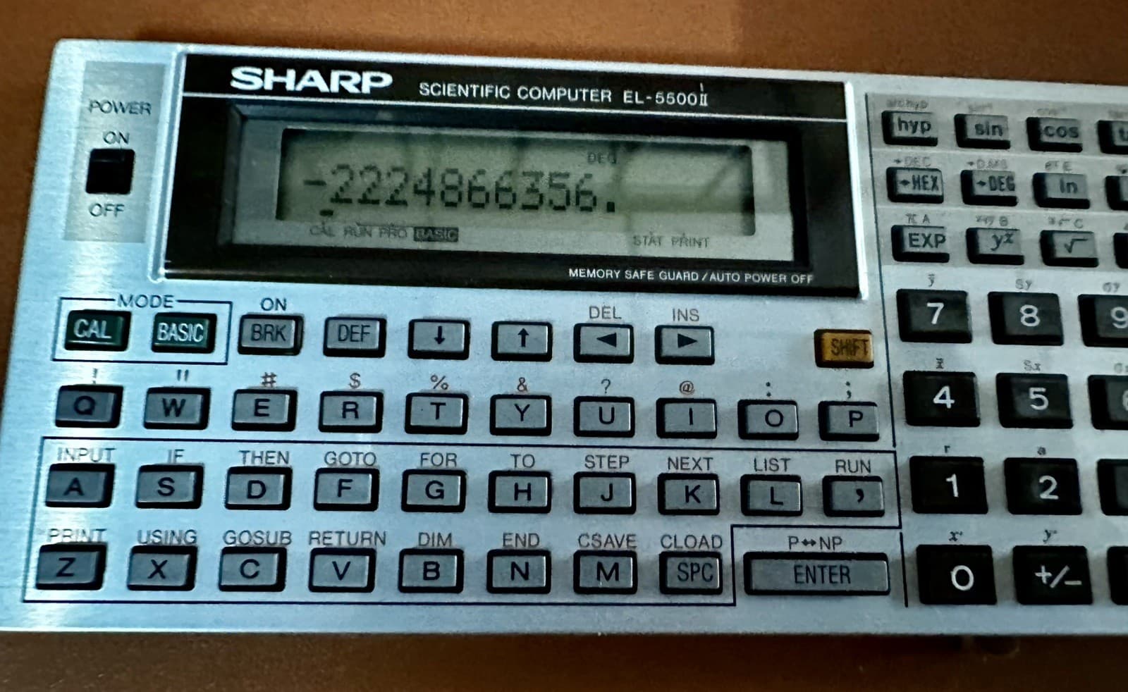 Sharp EL-5500II Scientific Calculator Excellent Condition NMIB Tested Works! 6