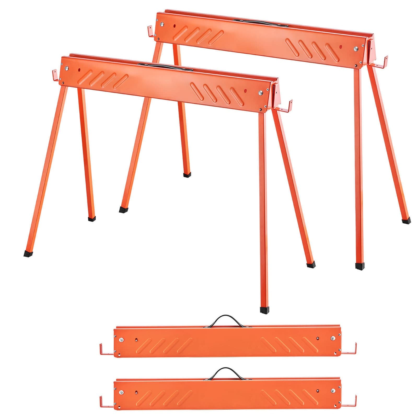 Uimoso Set of 2 Heavy-Duty Saw Horses, 660 lbs Capacity for Woodworking Projects