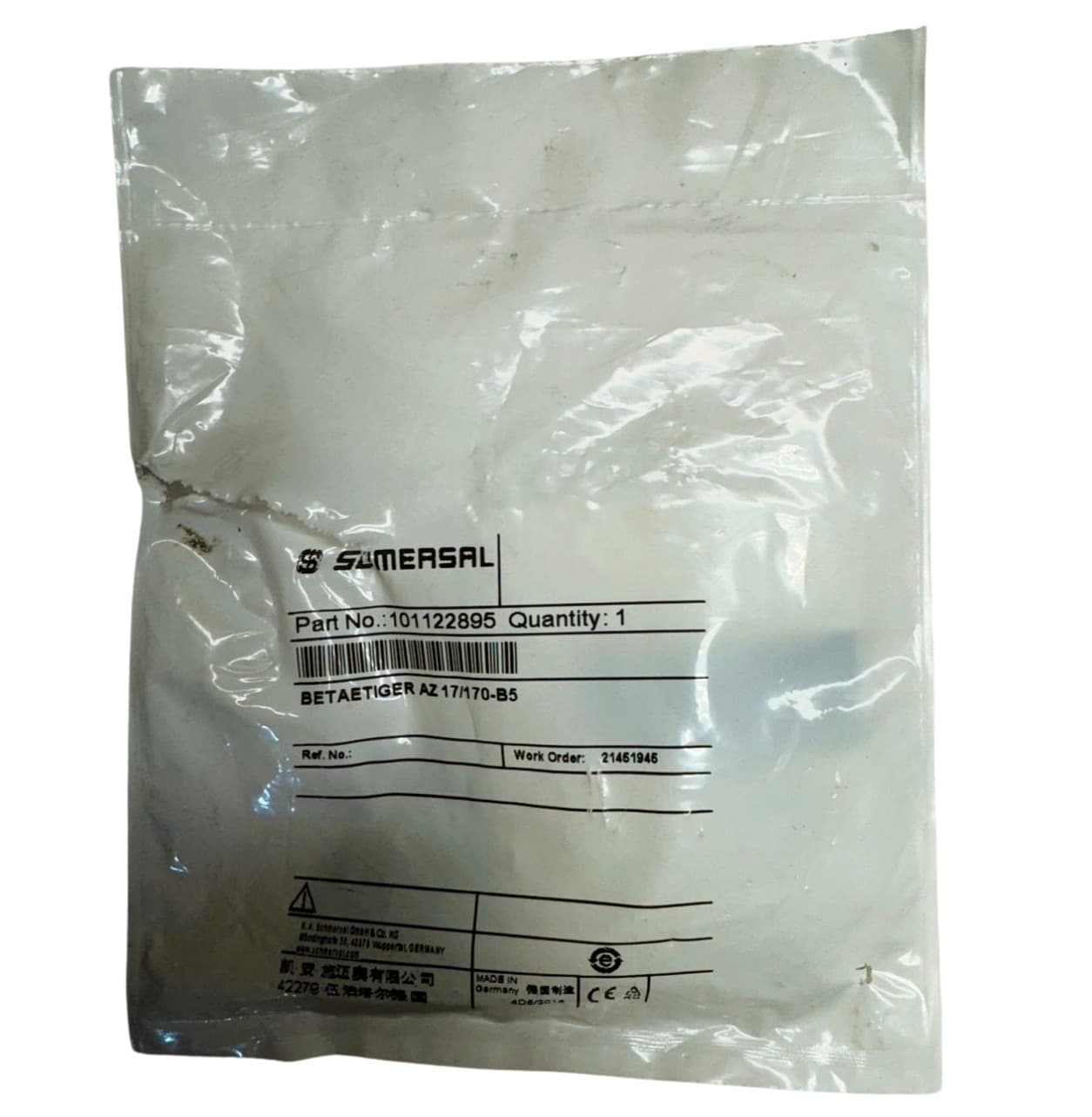 Samersal 101122895 Right Angle Actuator Key **Free Shipping** 2