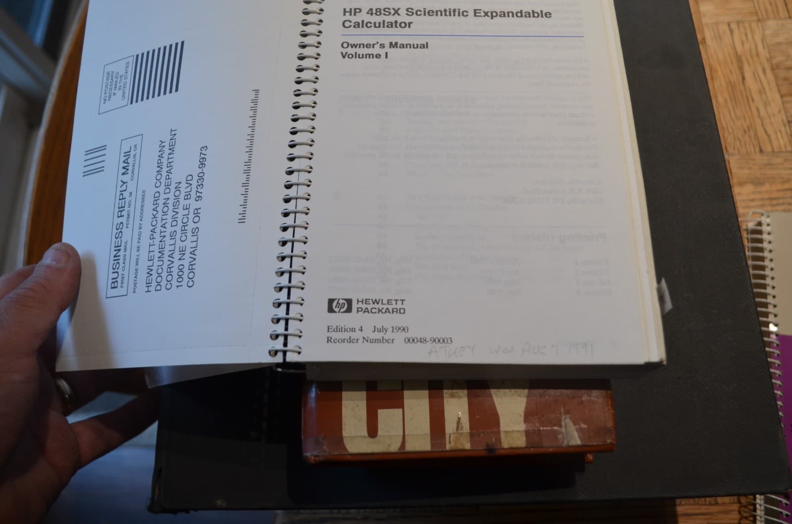 HP 48SX Scientific Expandable | Owner’s Manual Volume 1 and 2 Set 4