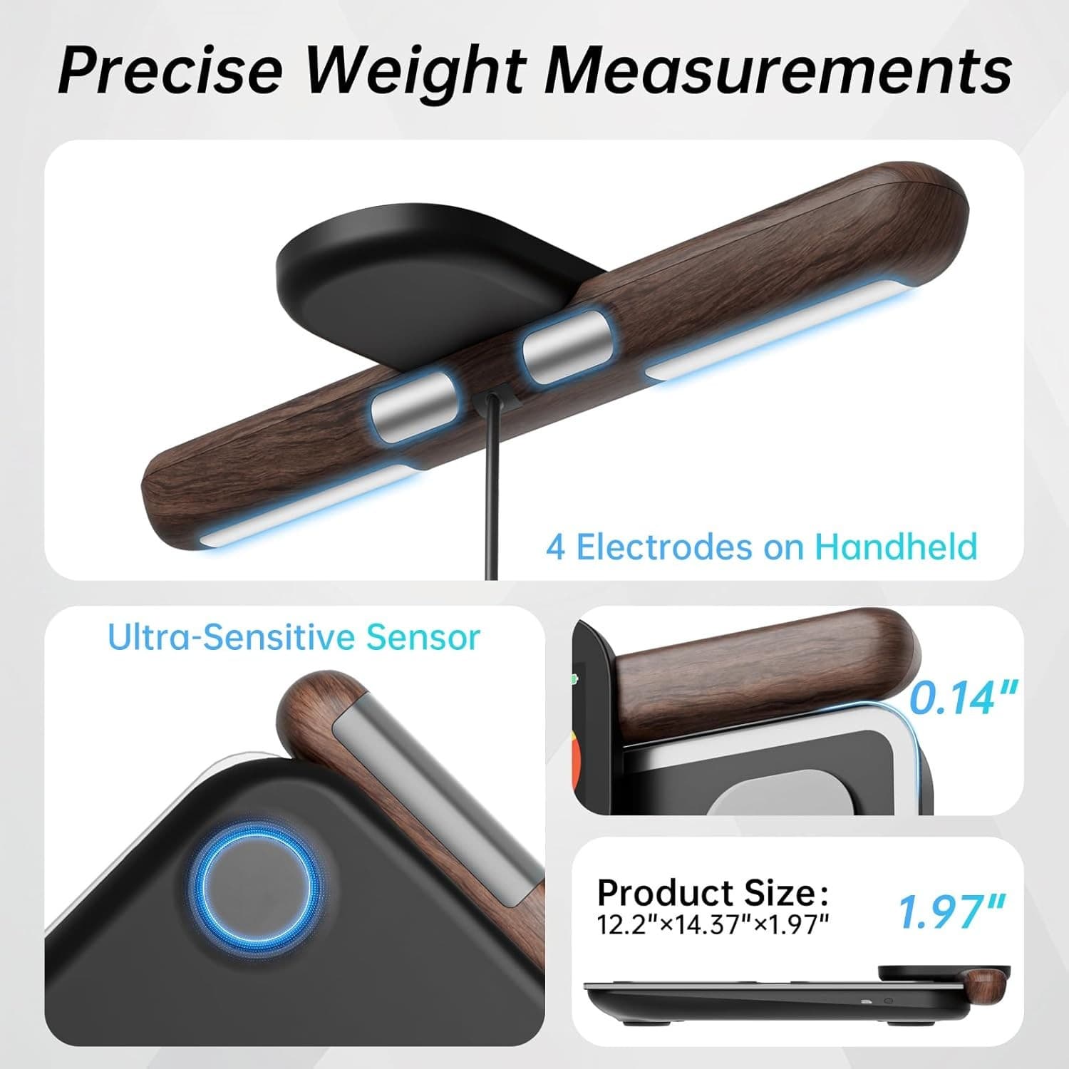 CLORIS Digital Smart Scale ~ 28 Body Composition Measurements ~ Health Analyzer 6