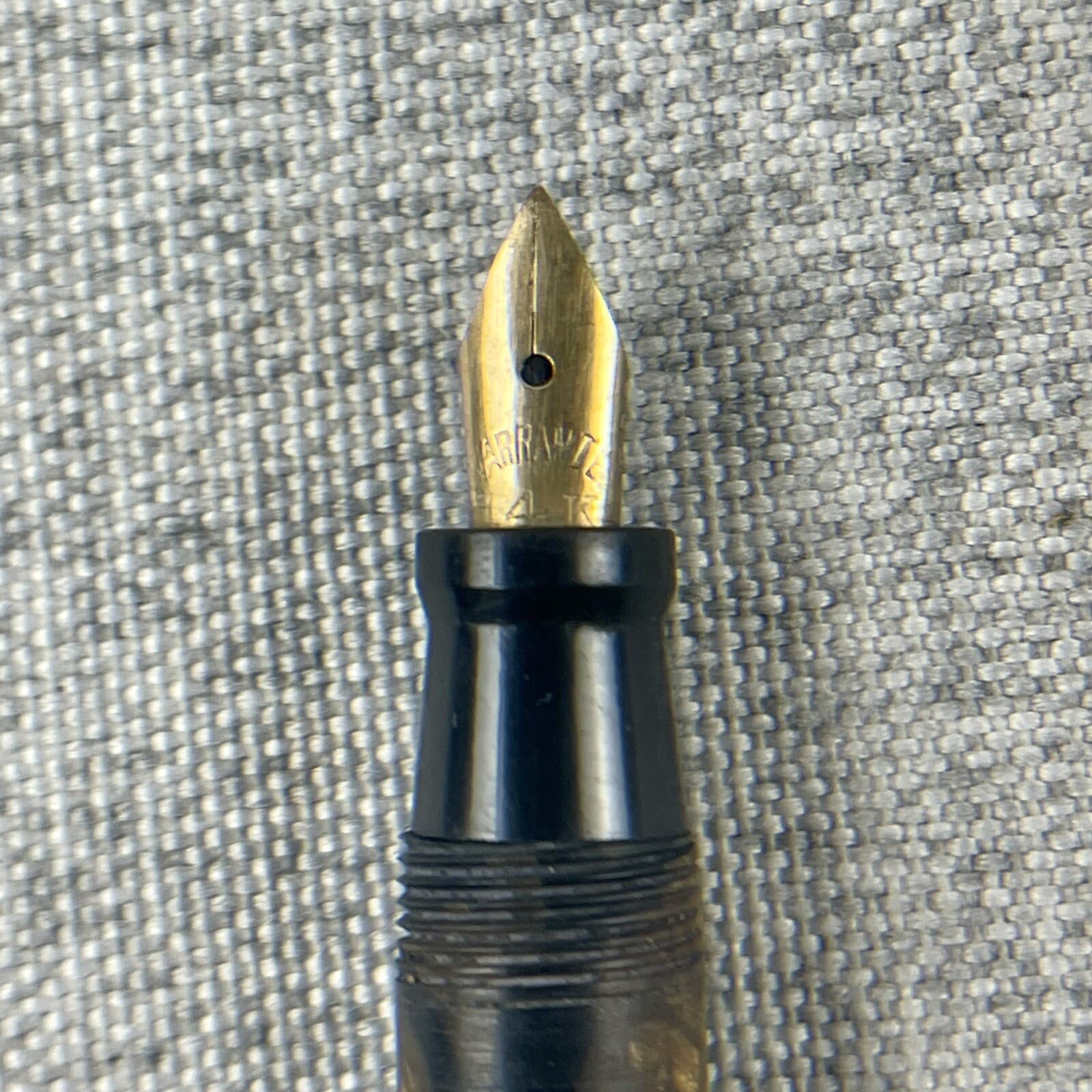 Ring Top Lever Fill Miniature Fountain Pen 14K Nib - For Restoration 4