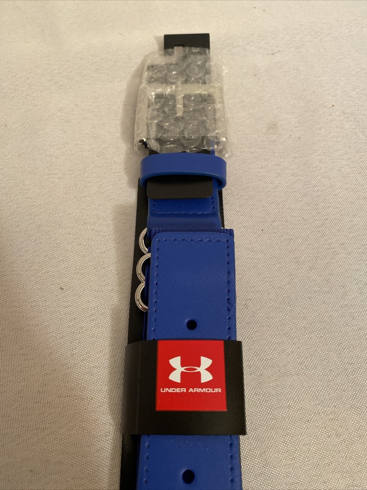 Under Armour Youth Boys Adjustable Baseball Belt Fits Up to 36" - Blue # 1252085 4