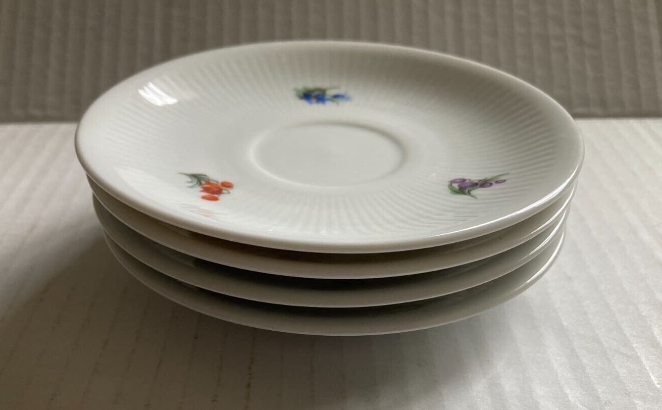 Kuba Porzellan Bavaria Germany Espresso Demitasse Cup & Saucer Set of Four Stamp 5