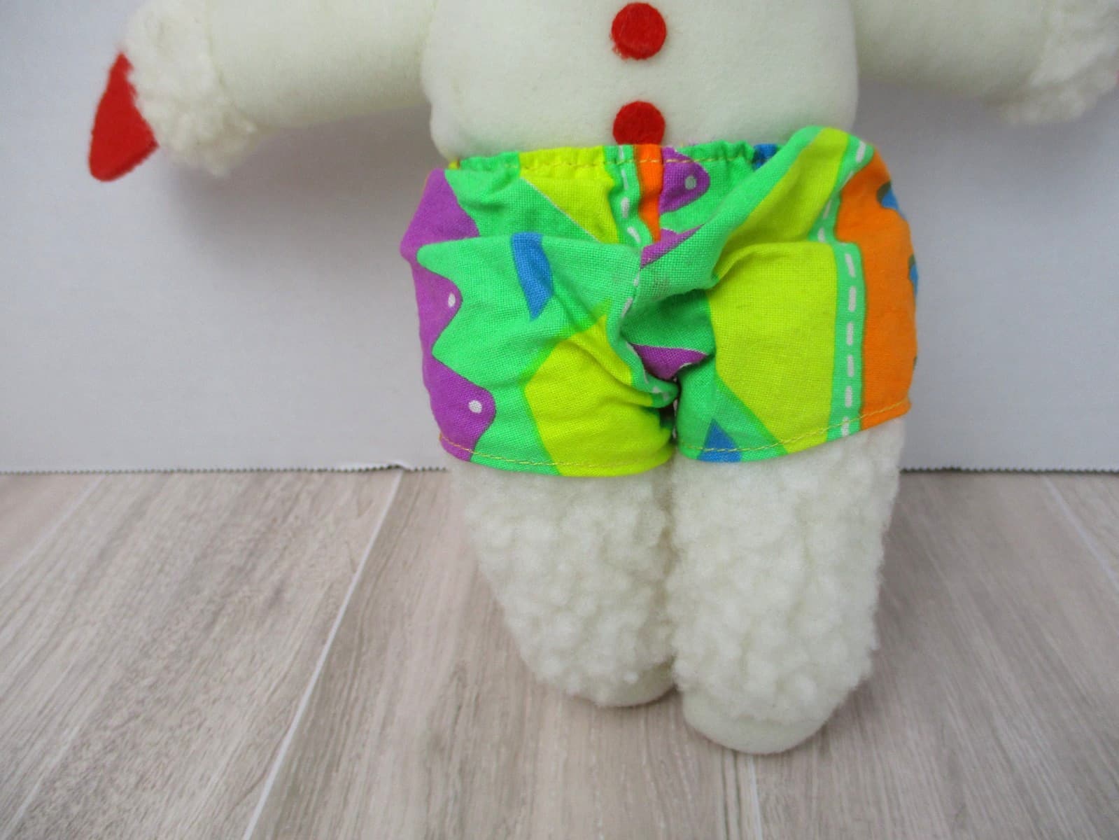 Vintage 1993 Lamb Chop Plush 9” Tall Stuff Animal w/ Visor 90s 5