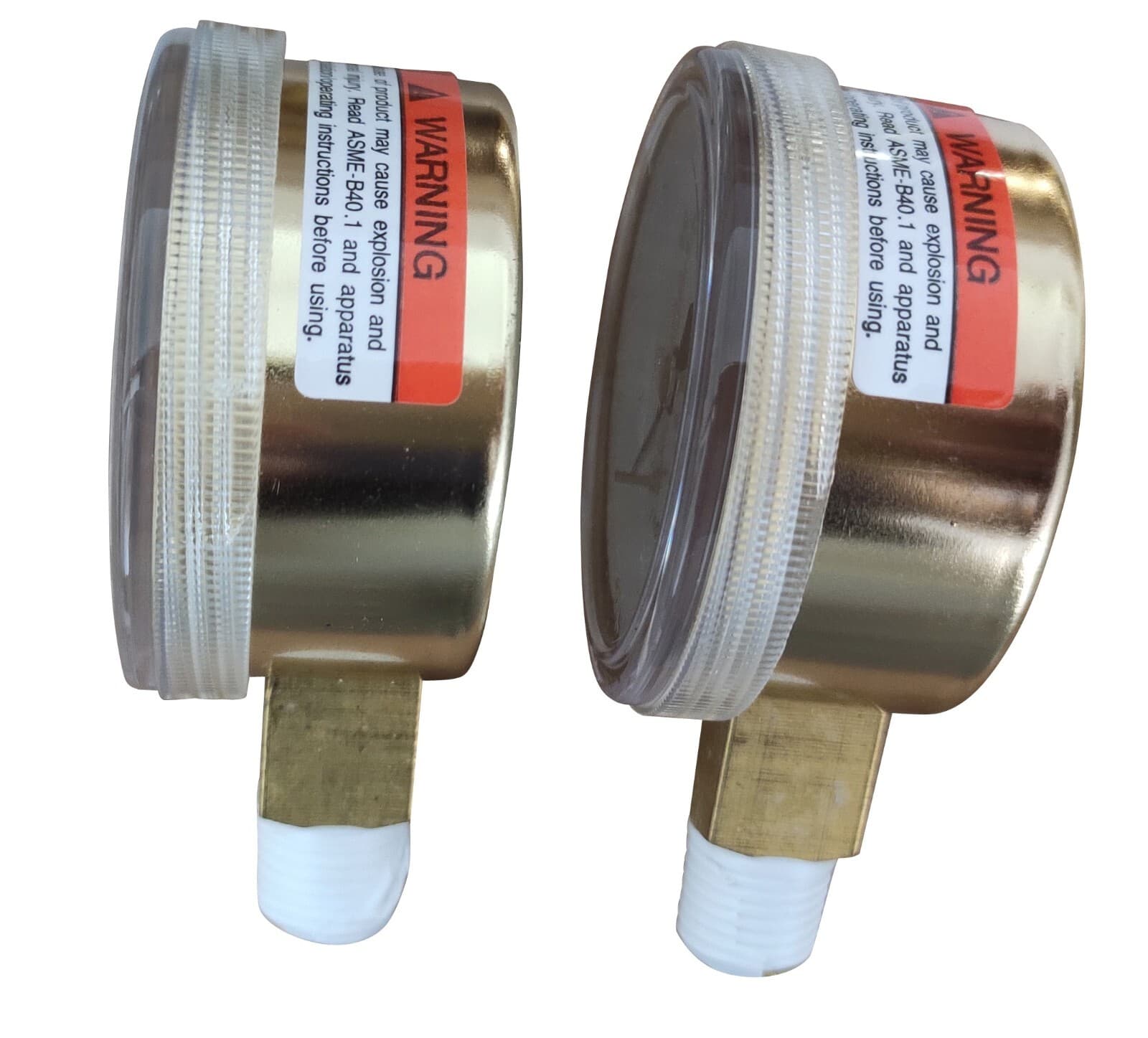 2" Oxygen Regulator Gauge Set Dual Scale Steel Case 200 & 4000 PSI 1/4" NPT  4