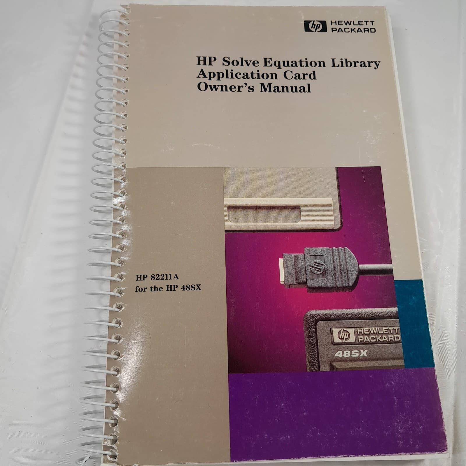 HEWLETT PACKARD HP Solve Equation Library Application Card Owner's Manual 8211A