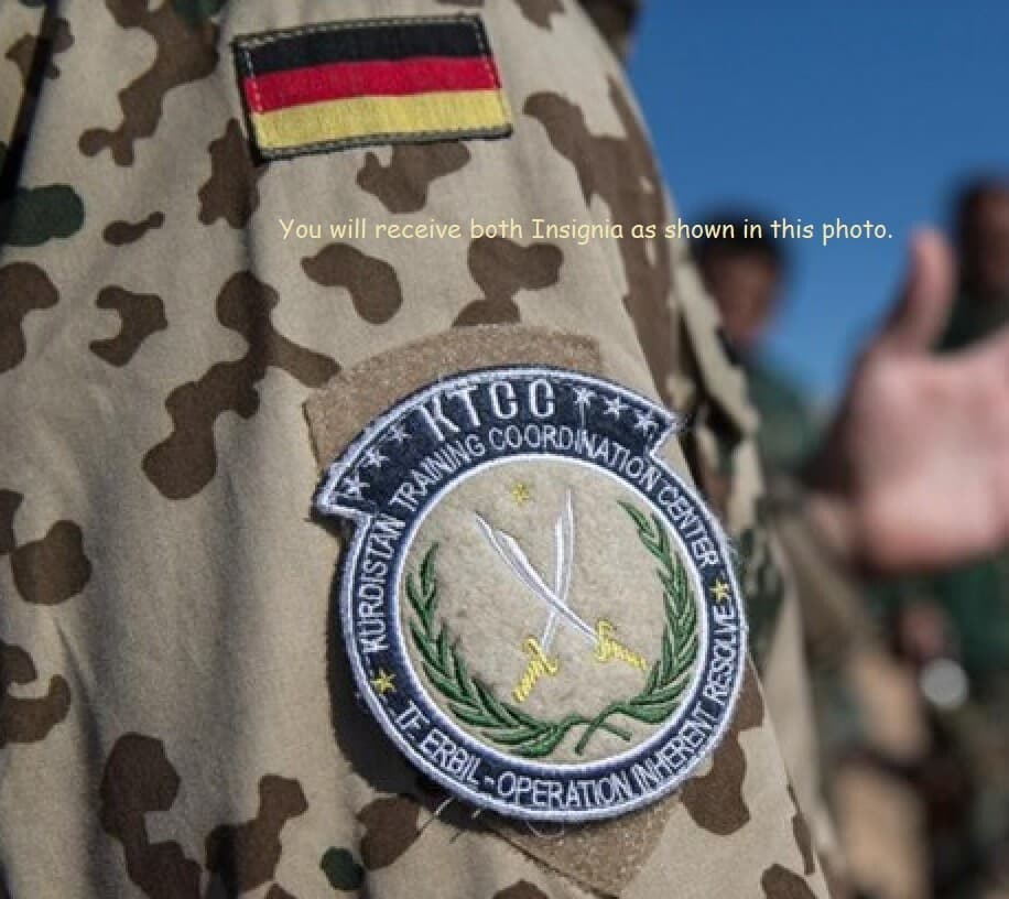 Syria Iraq Anti-Isis کورد PESHMERGA Fighter DAESH WHICKER vêlkrö INSIGNIA: YPG 3