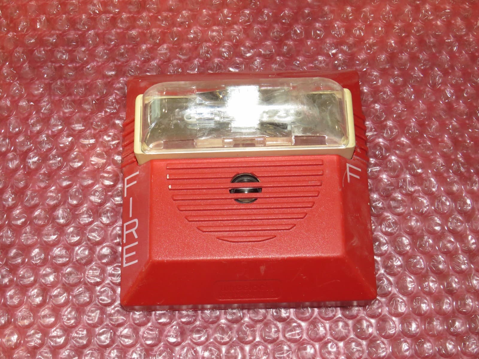 WHEELOCK NS4-24MCW FIRE ALARM HORN STROBE RED 5