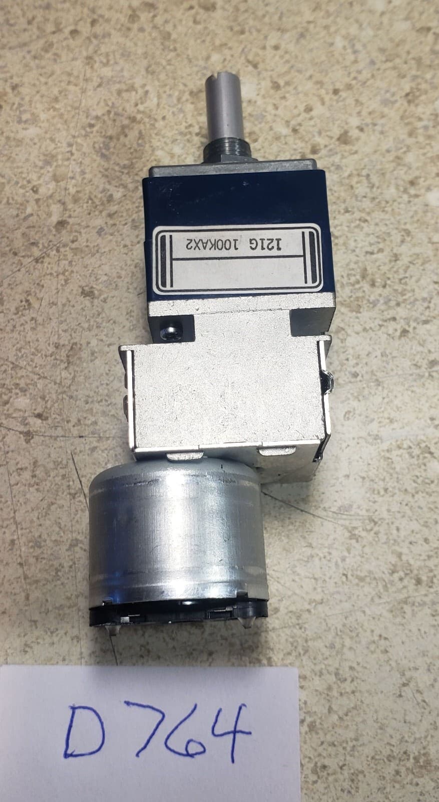 NEW! Alps RK27112MC-100K Dual Audio Taper Manual/Motor Potentiometer! 5