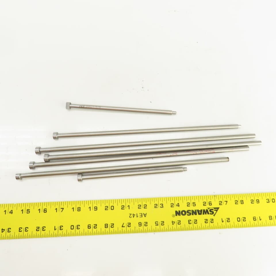 PCS DNP21T Tangent D-Head Ejector Pin Nitrided 5/16" Dia. Misc. Lengths Lot Of 7 6