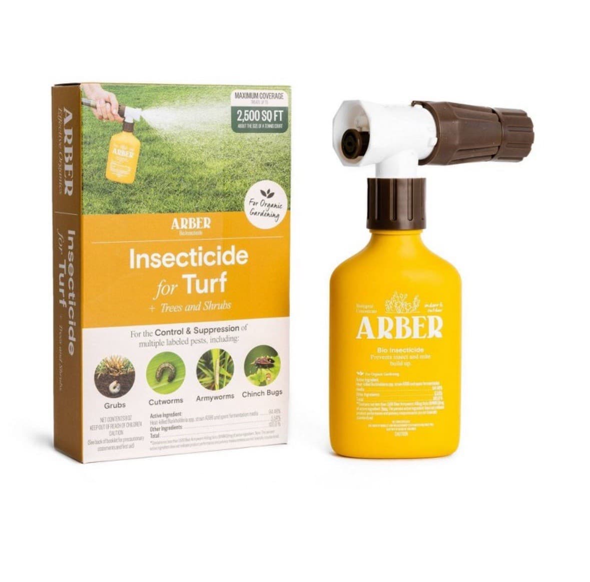 Arber Organic Lawn Tree And Shrub Insecticide Ready To Spray Fertilizer New