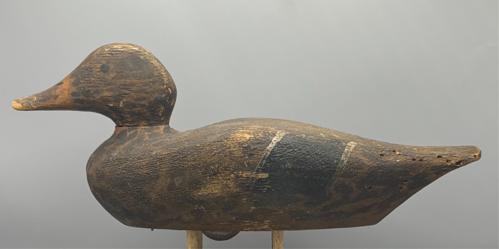 *RARE* CIRCA 1890 DODGE FACTORY MALLARD HEN VINTAGE ANTIQUE WOODEN DUCK DECOY 4