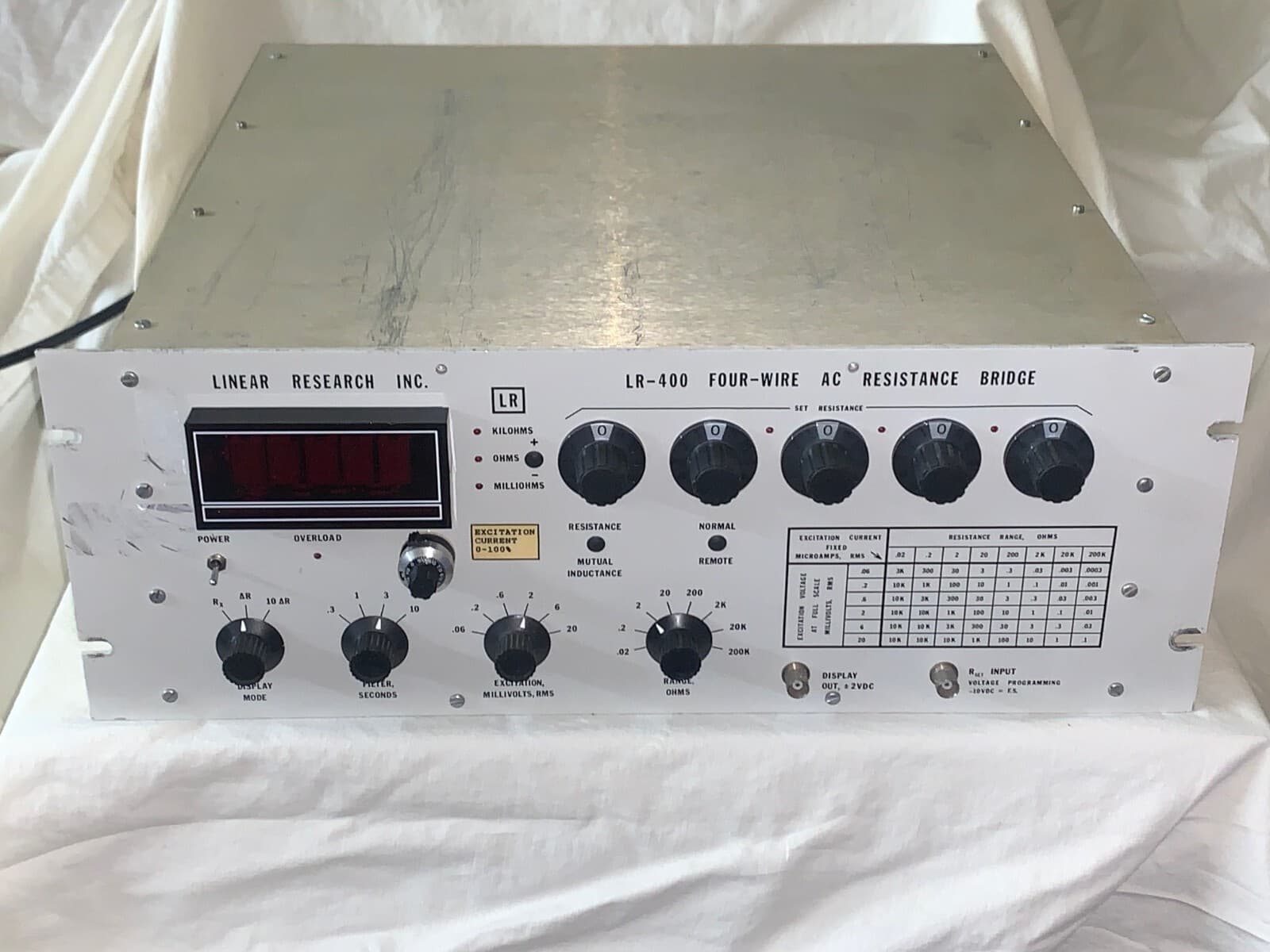 Linear Research Inc. LR-400 Four-Wire AC Resistance Bridge
