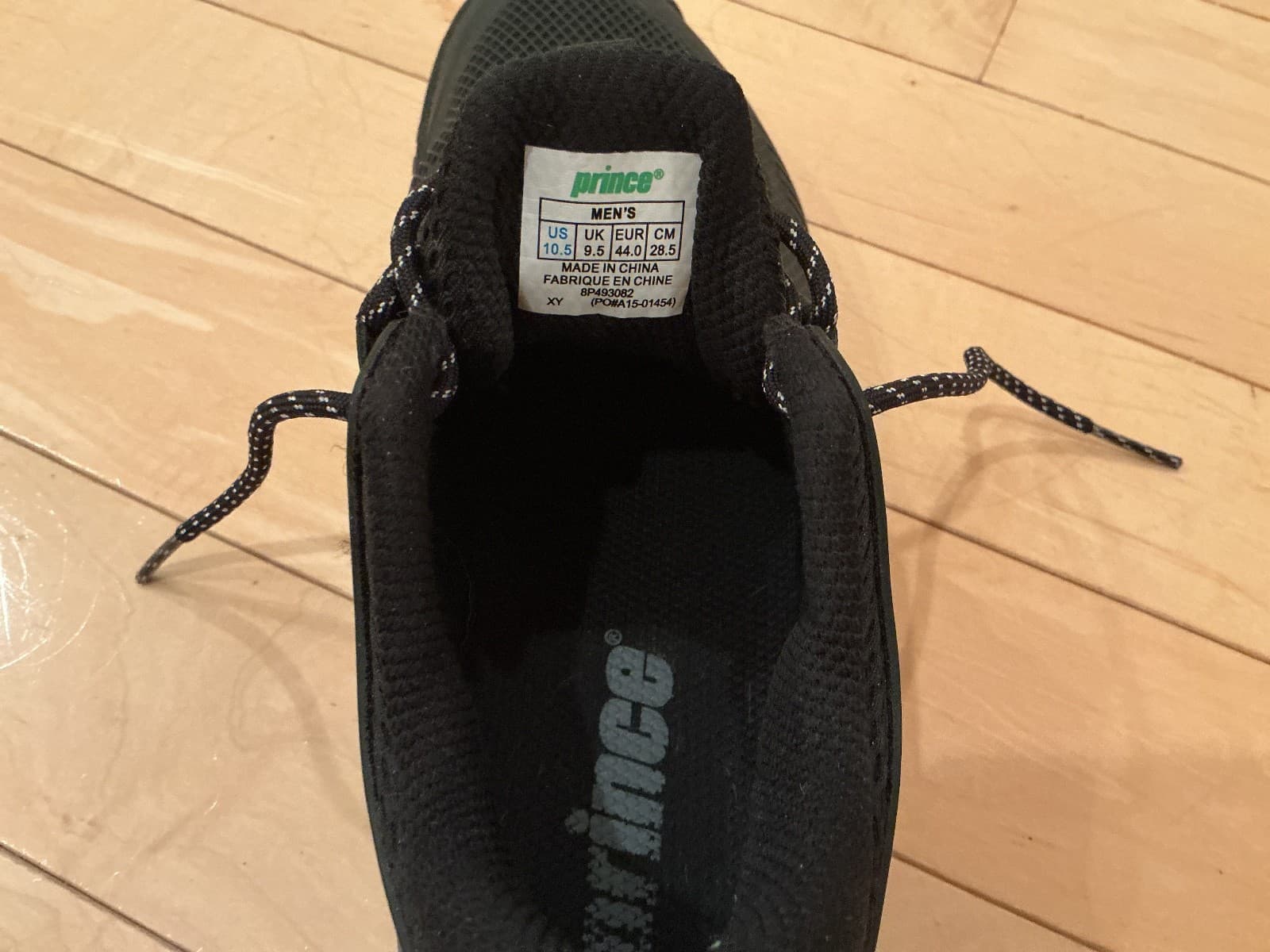 Prince mens tennis shoes (black 10.5) New 5