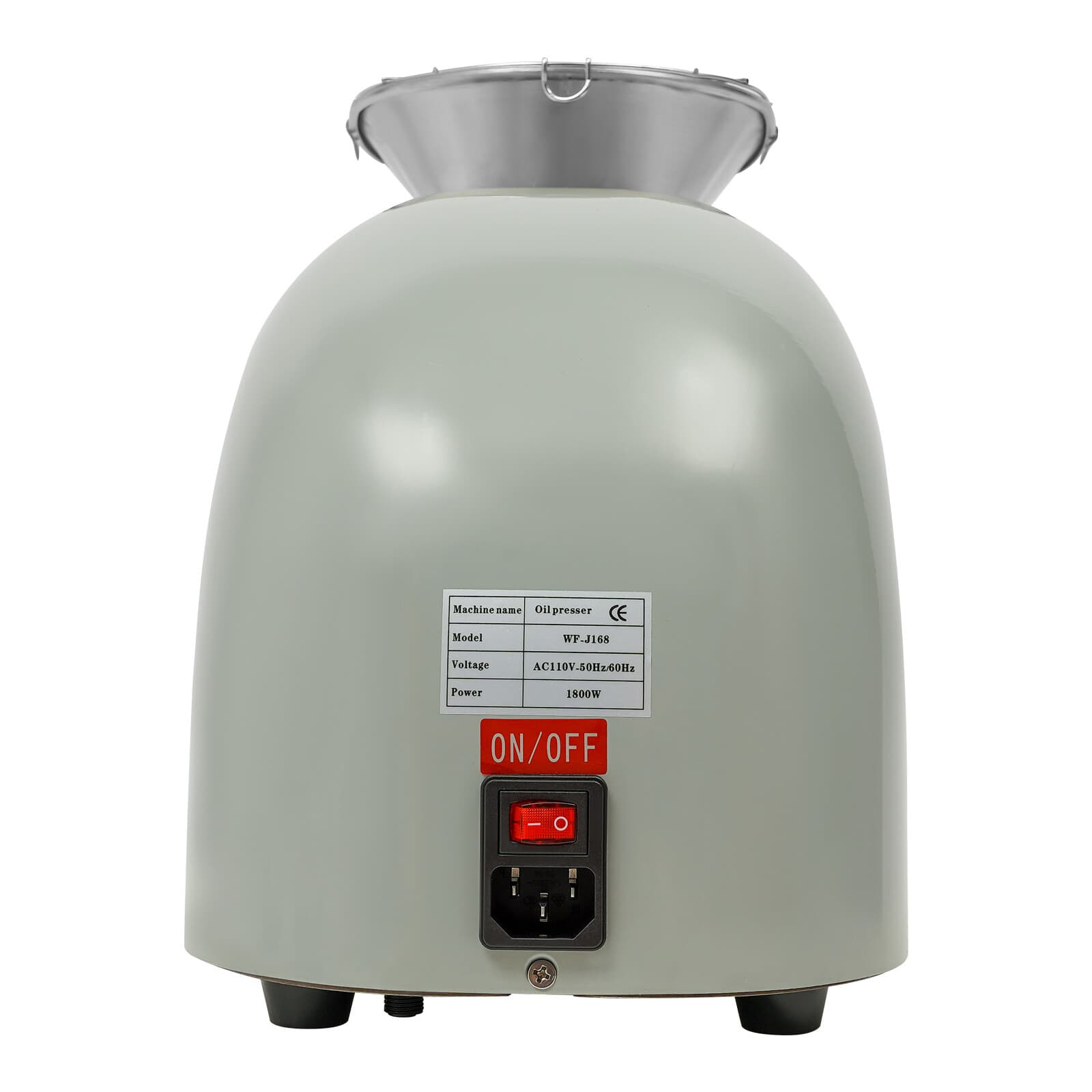 Automatic Hot and Cold Oil Press Machine Stainless Steel Oil Expeller 110V 1800W 4