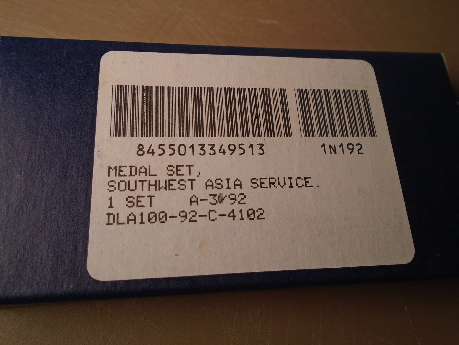 USGI US Military Gulf War Southwest Asia Service Medal Set SASM 1992 New 11-G 2