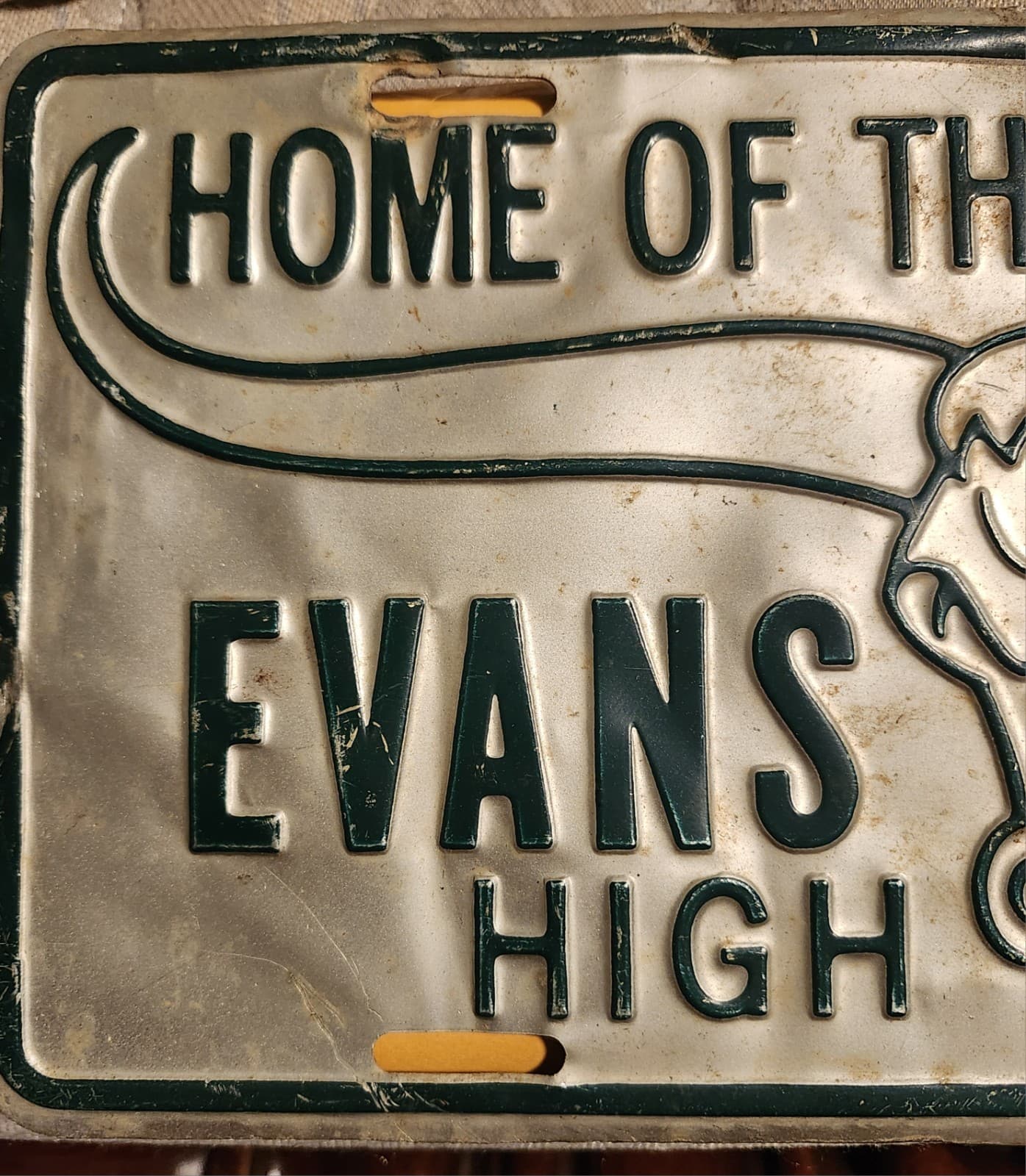 Evans Co. Georgia High School Booster License Plate Longhorns 4