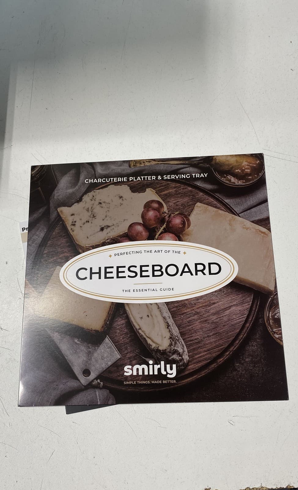 Smirly Natural Bamboo Charcuterie Platter Serving Tray Set Cheeseboard 6