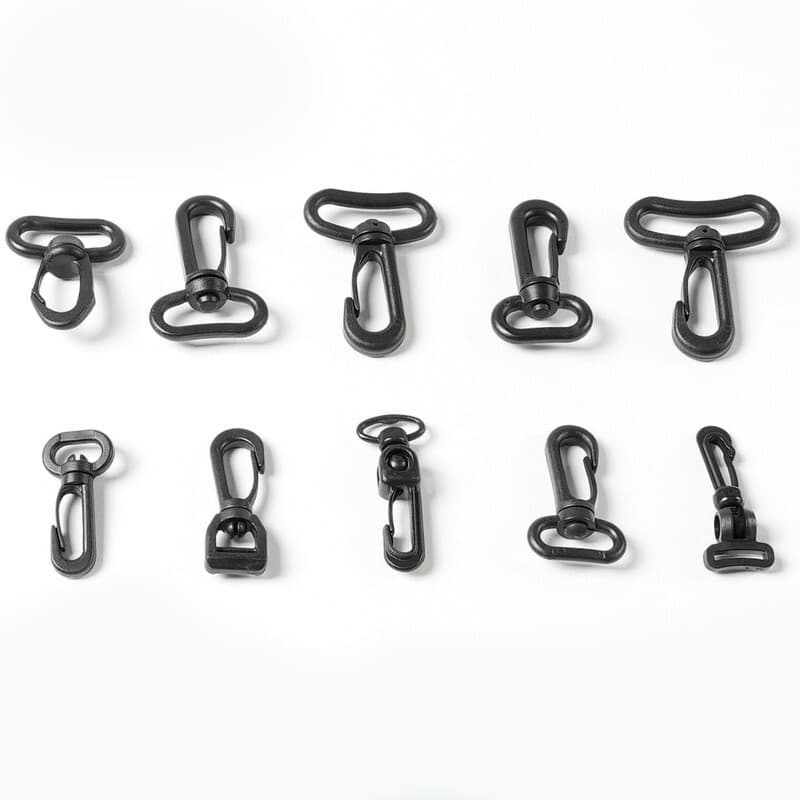 6Pcs Plastic Swivel Snap Hook Lobster Clasp Buckle for Webbing Strap 3