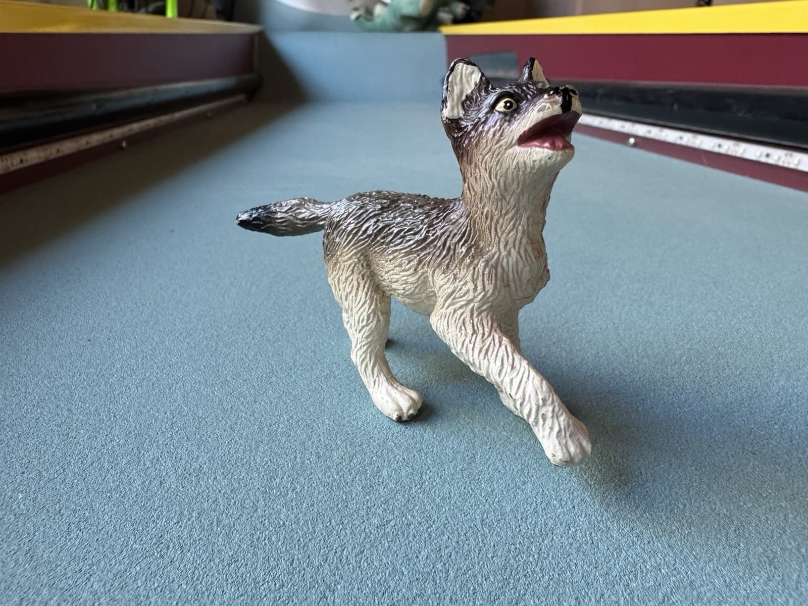 Vintage Safari Ltd Wolf Figure 1990 Retired Toy Wild Dog Wildlife Figurine Puppy