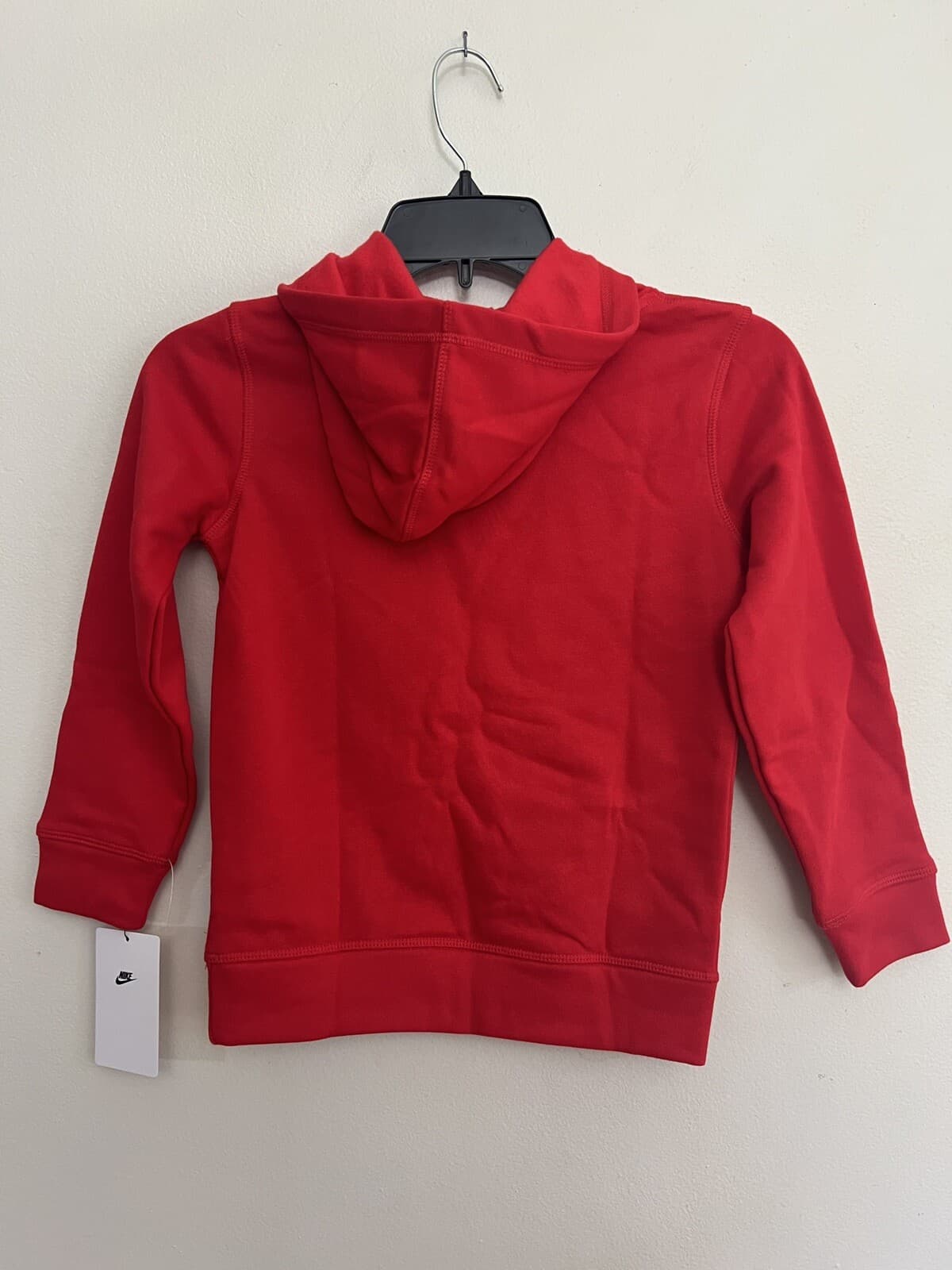 Nike Youth Club Fleece Pullover Hoodie Kids Size 7 University Red 86F322-U10 NWT 2