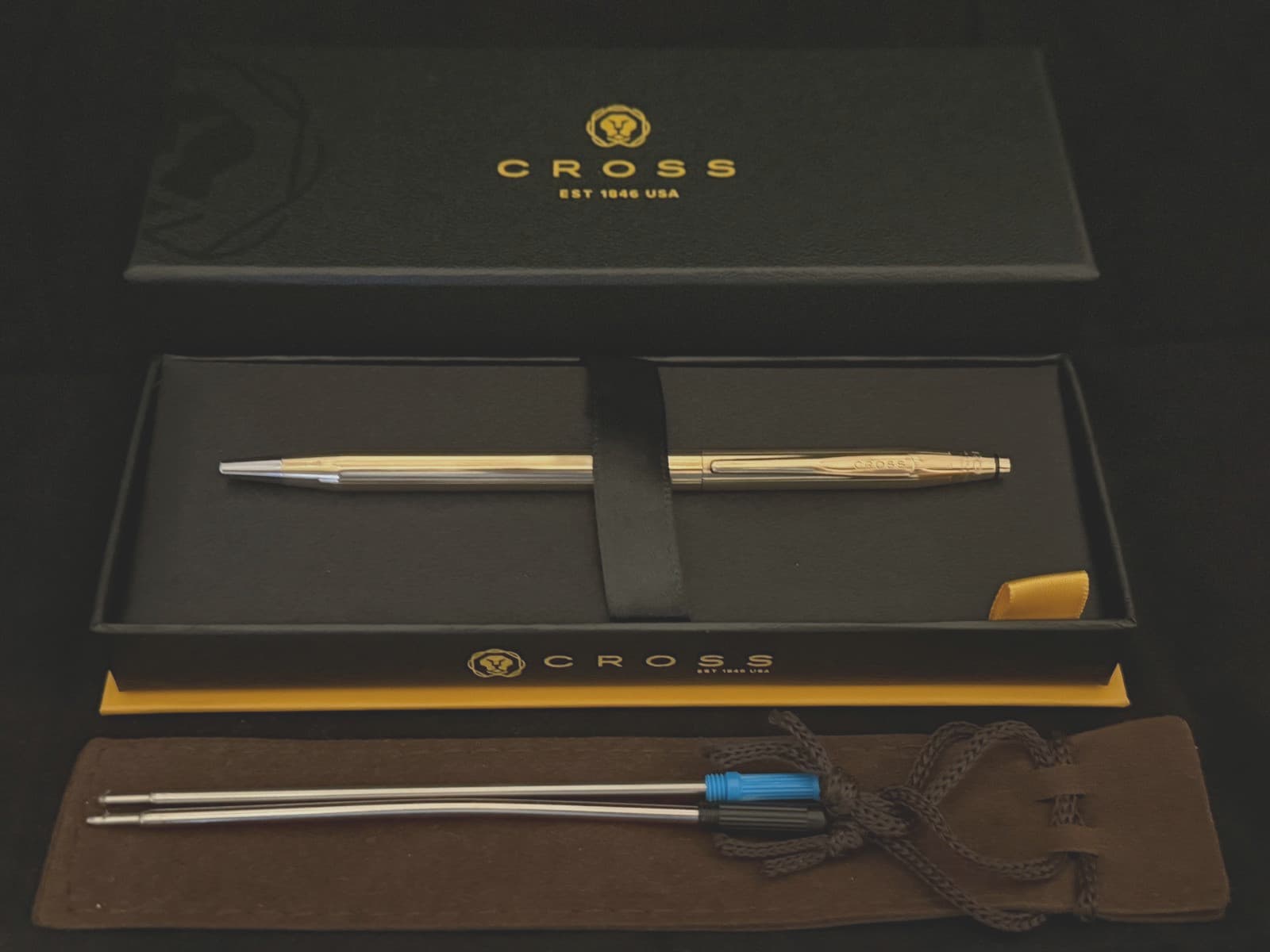 CROSS CLASSIC CENTURY 18K GOLD FILLED BALLPOINT PEN  #2802