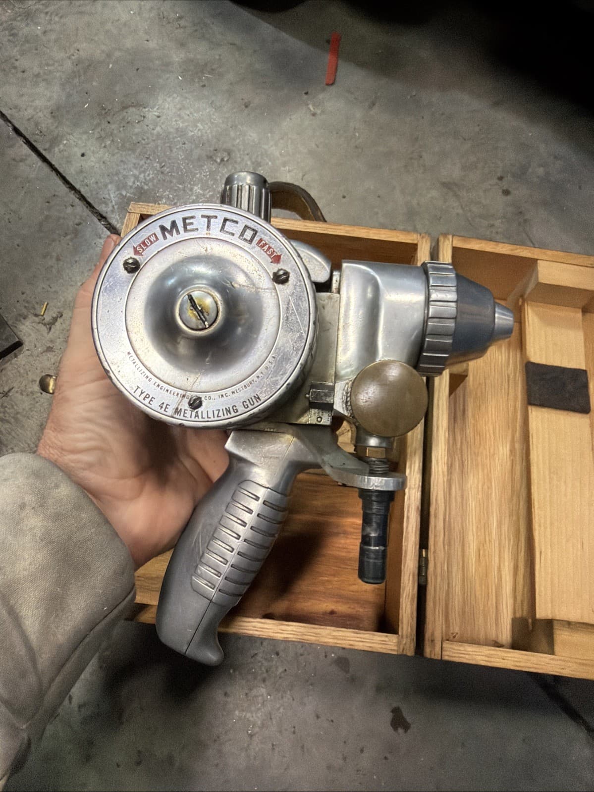 Metco 4E Metalizing Flame Spray Welder Shaft Repair Welding Gun Torch 3