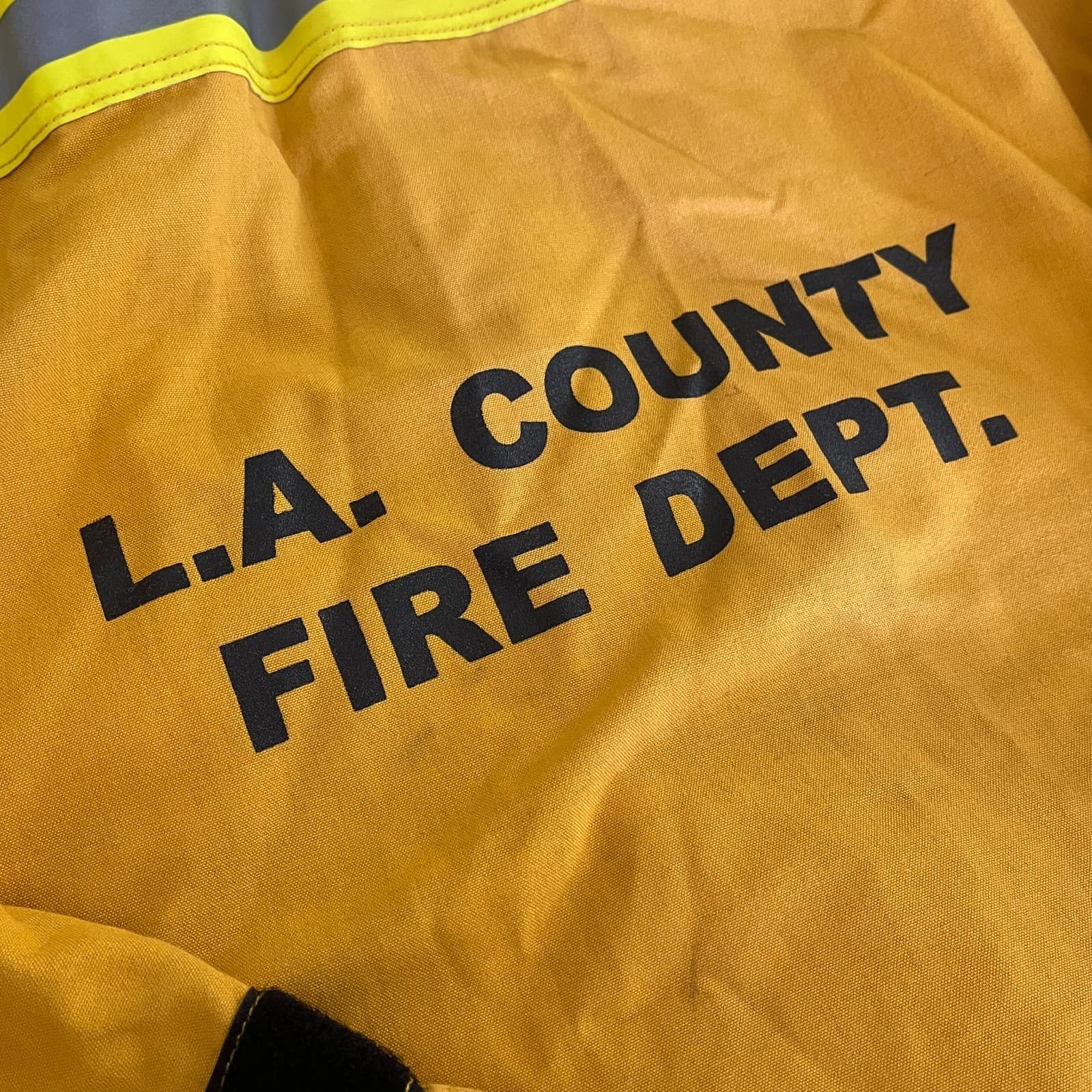 Vintage Los Angeles City Fire Department Wild Land Jacket Pants Gloves Size XL 4