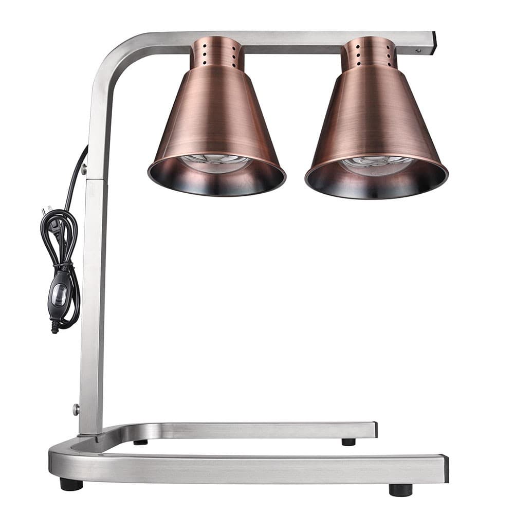 WeChef Commercial Food Heat Lamp Dual Bulb Countertop Food Court Restaurants 2