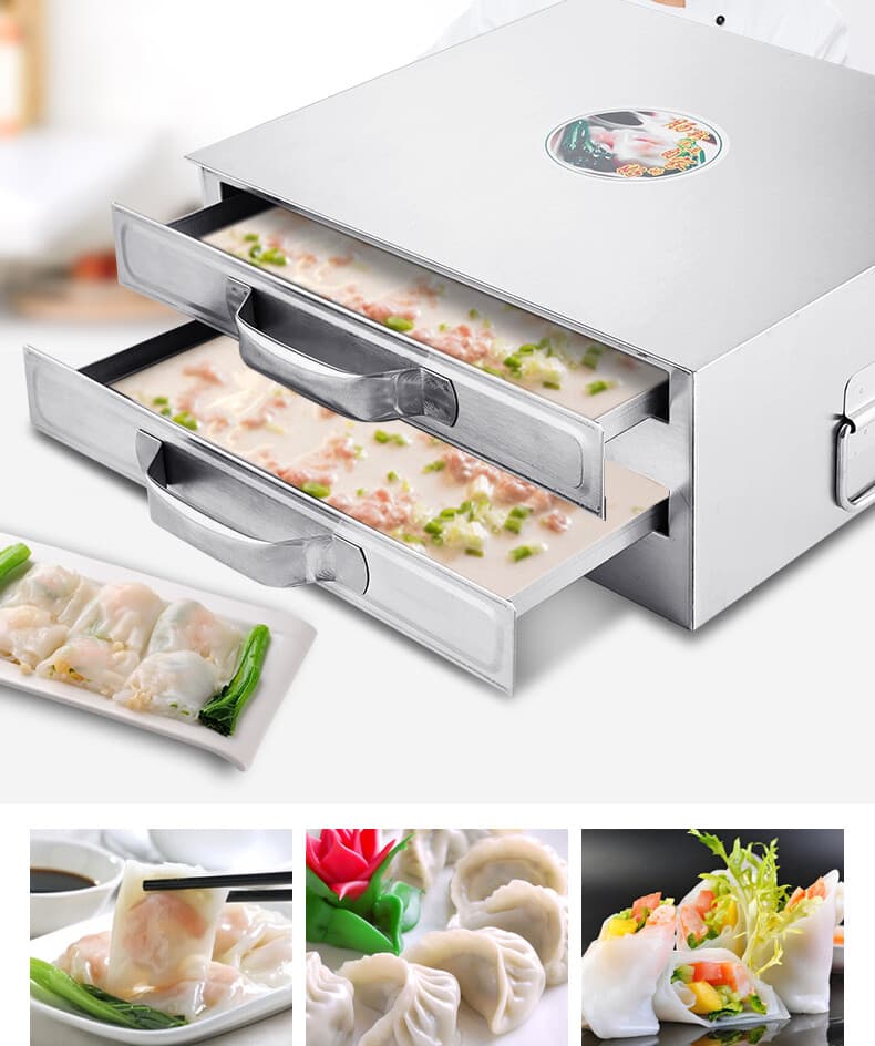 DaChu Hot Selling Stainless Steel 2 Layer Rice Noodle Roll Steamer 800268 4