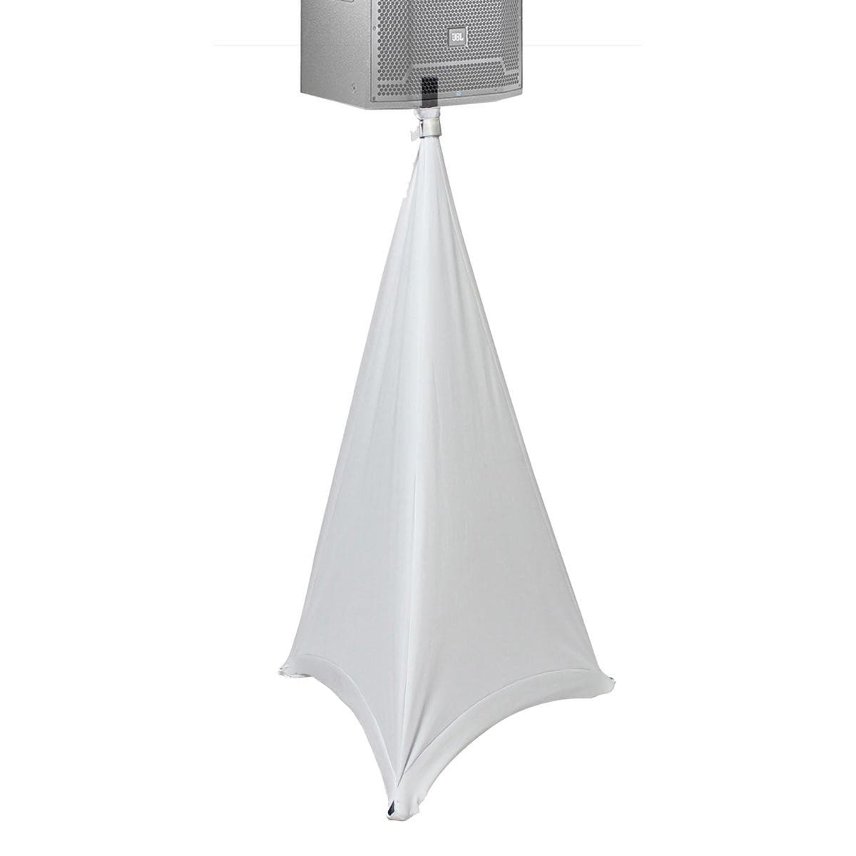 ProX X-SP2SC Lycra Cover Scrim for Tripod Speaker & Lighting Stand 2-Sided, Whit
