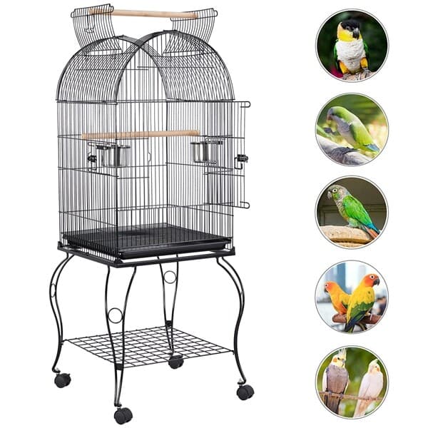 59in Open Top Bird Cage Large Medium Parrot Cockatiel Sun Parakeet Conure Cages 4