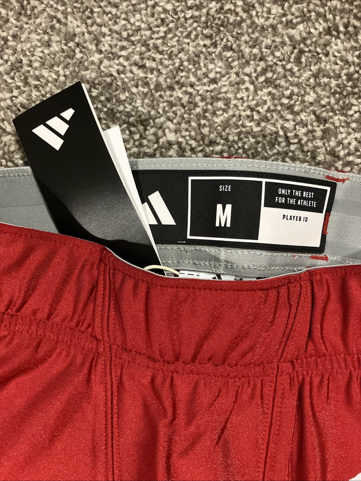 Adidas Press Coverage Football Pants Red Kids Youth Sz Medium- No Pads Included 3