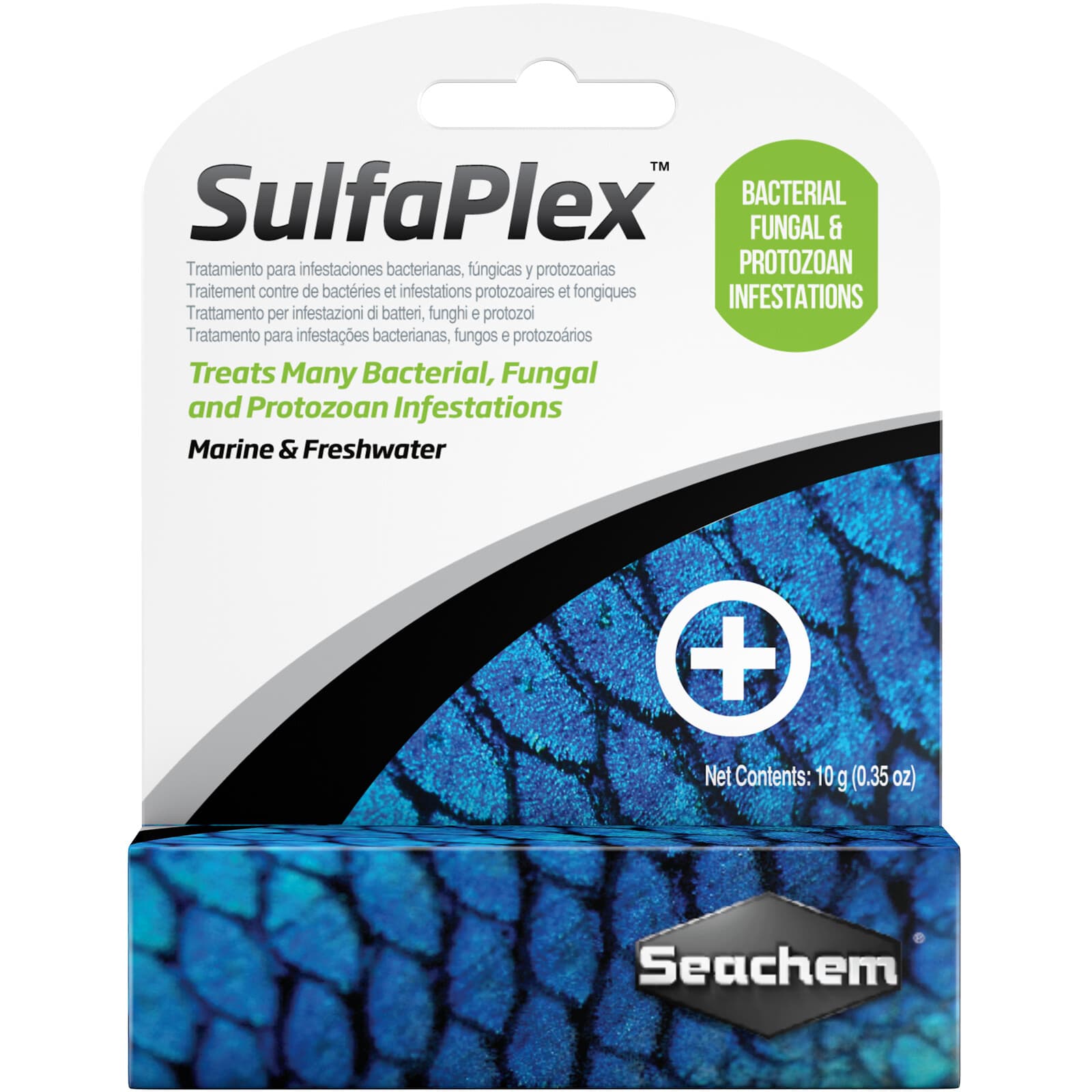 Seachem SulfaPlex 5g Fish Medicine Treats Bacterial Fungal Protozoan Infestation